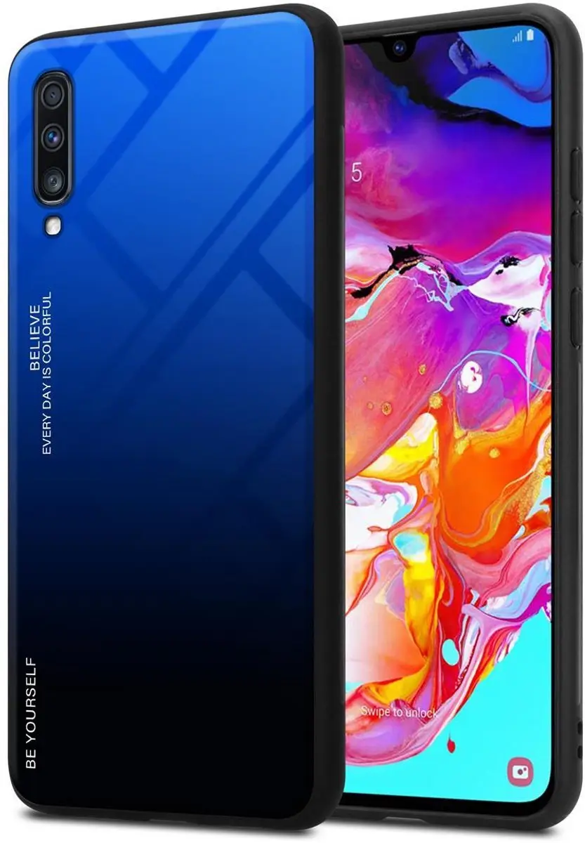 Cadorabo Hoesje geschikt voor Samsung Galaxy A70 / A70s in BLAUW