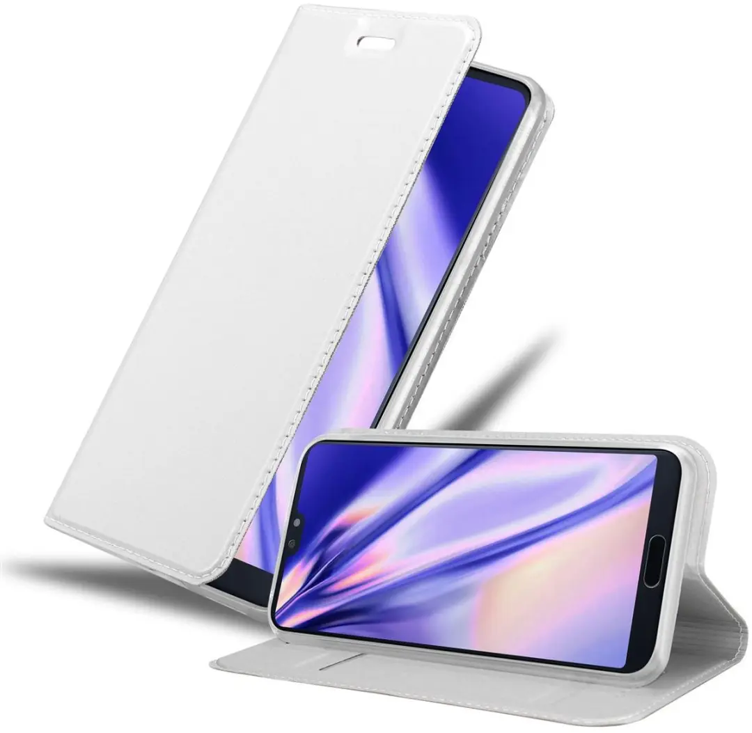 Cadorabo Hoesje geschikt voor Huawei P20 PRO / P20 PLUS in CLASSY ZILVER