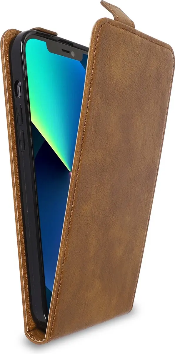 Cadorabo Hoesje geschikt voor Apple iPhone 13 MINI in CACAO BRUIN