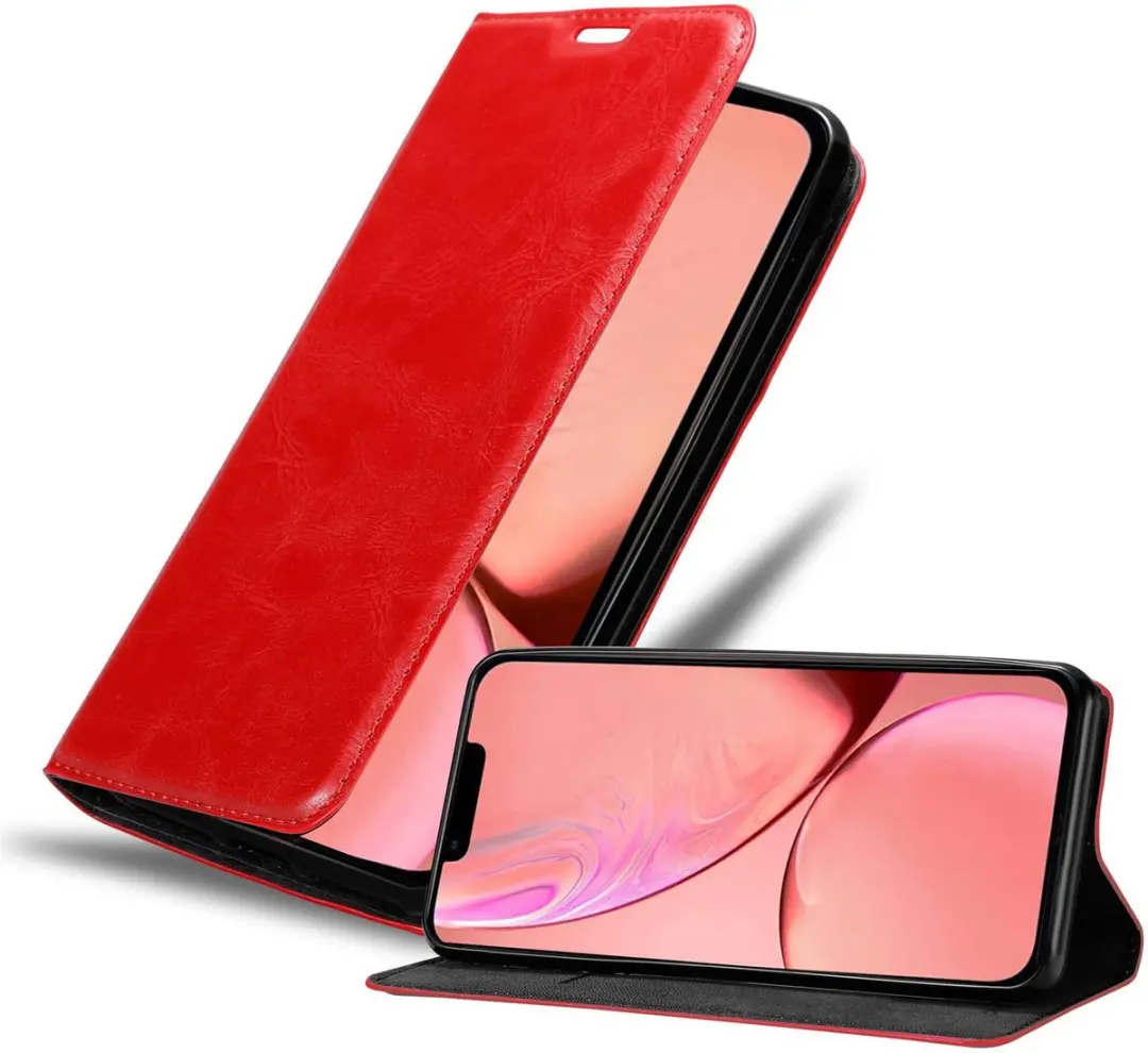 Cadorabo Hoesje geschikt voor Apple iPhone 13 PRO MAX in APPEL ROOD