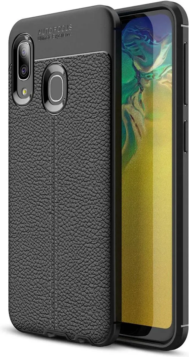 Cadorabo Hoesje geschikt voor Samsung Galaxy A10e / A20e in Diep Zwart