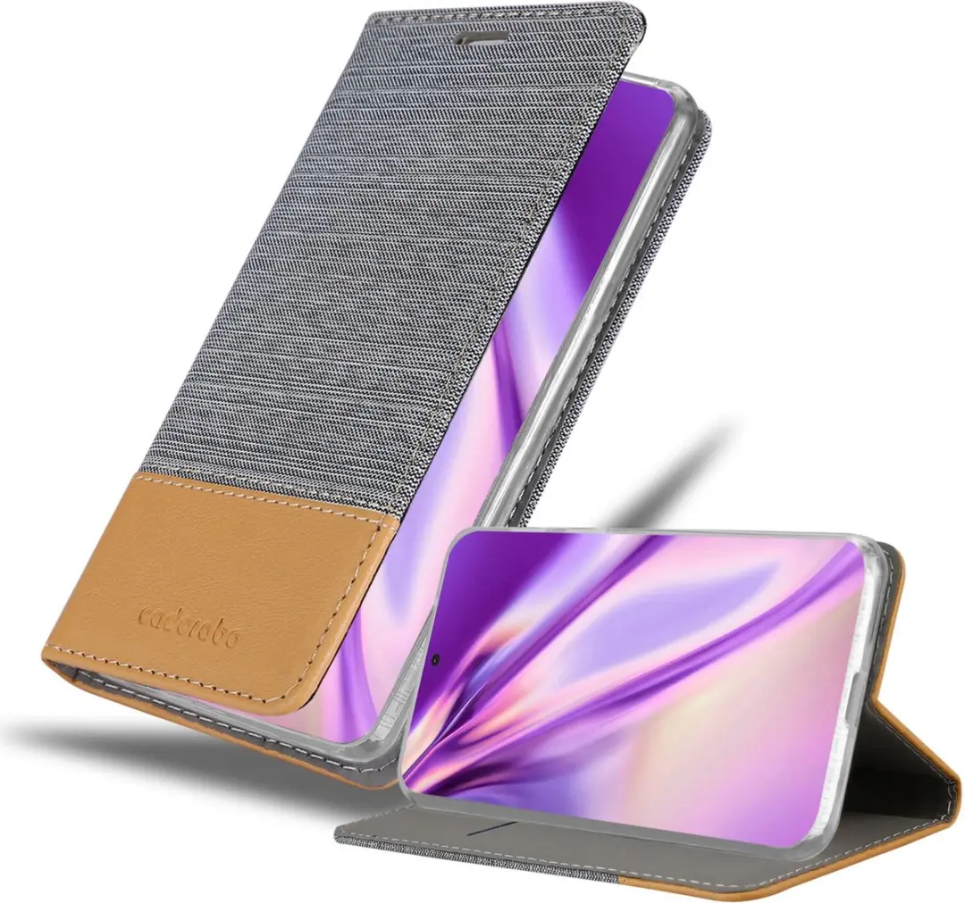 Cadorabo Hoesje geschikt voor Samsung Galaxy S22 ULTRA in LICHTGRIJS BRUIN