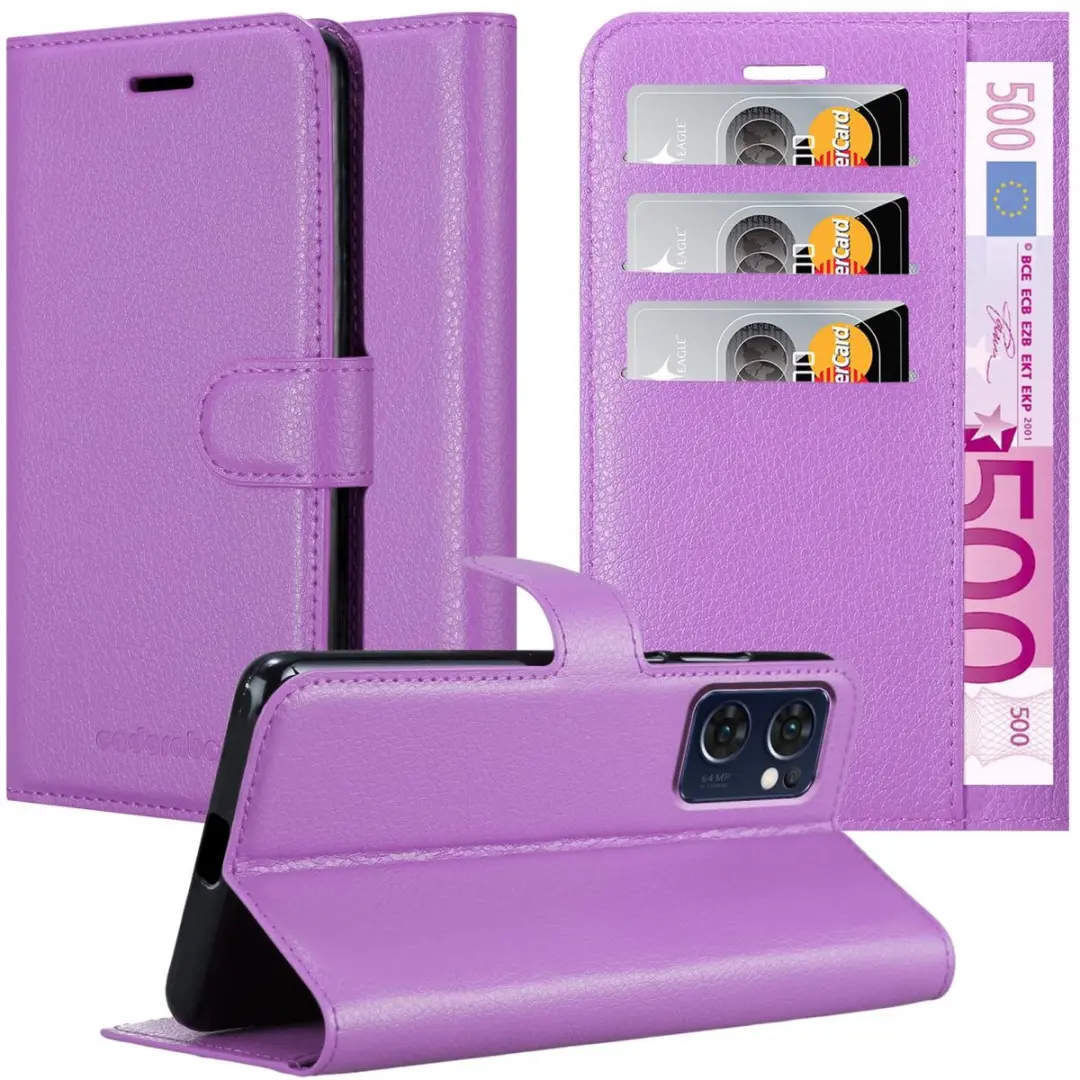 Cadorabo Hoesje geschikt voor Oppo FIND X5 LITE / Reno7 5G in MANGAAN PAARS