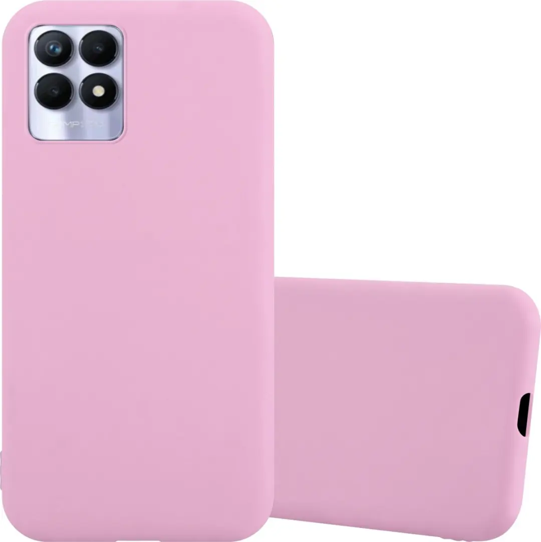 Cadorabo Hoesje geschikt voor Realme 8i / Narzo 50 4G in CANDY ROZE