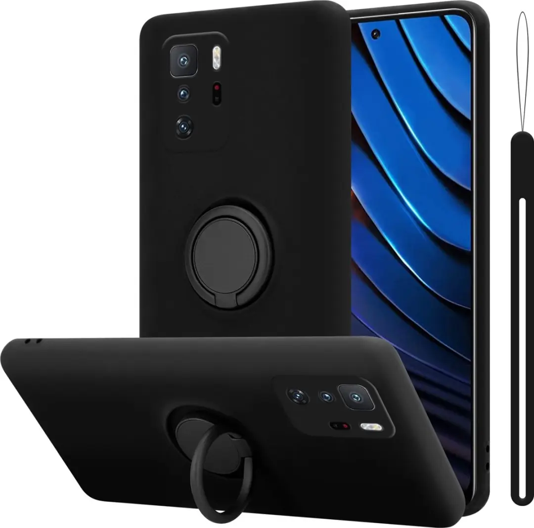 Cadorabo Hoesje geschikt voor Xiaomi POCO X3 GT in LIQUID ZWART