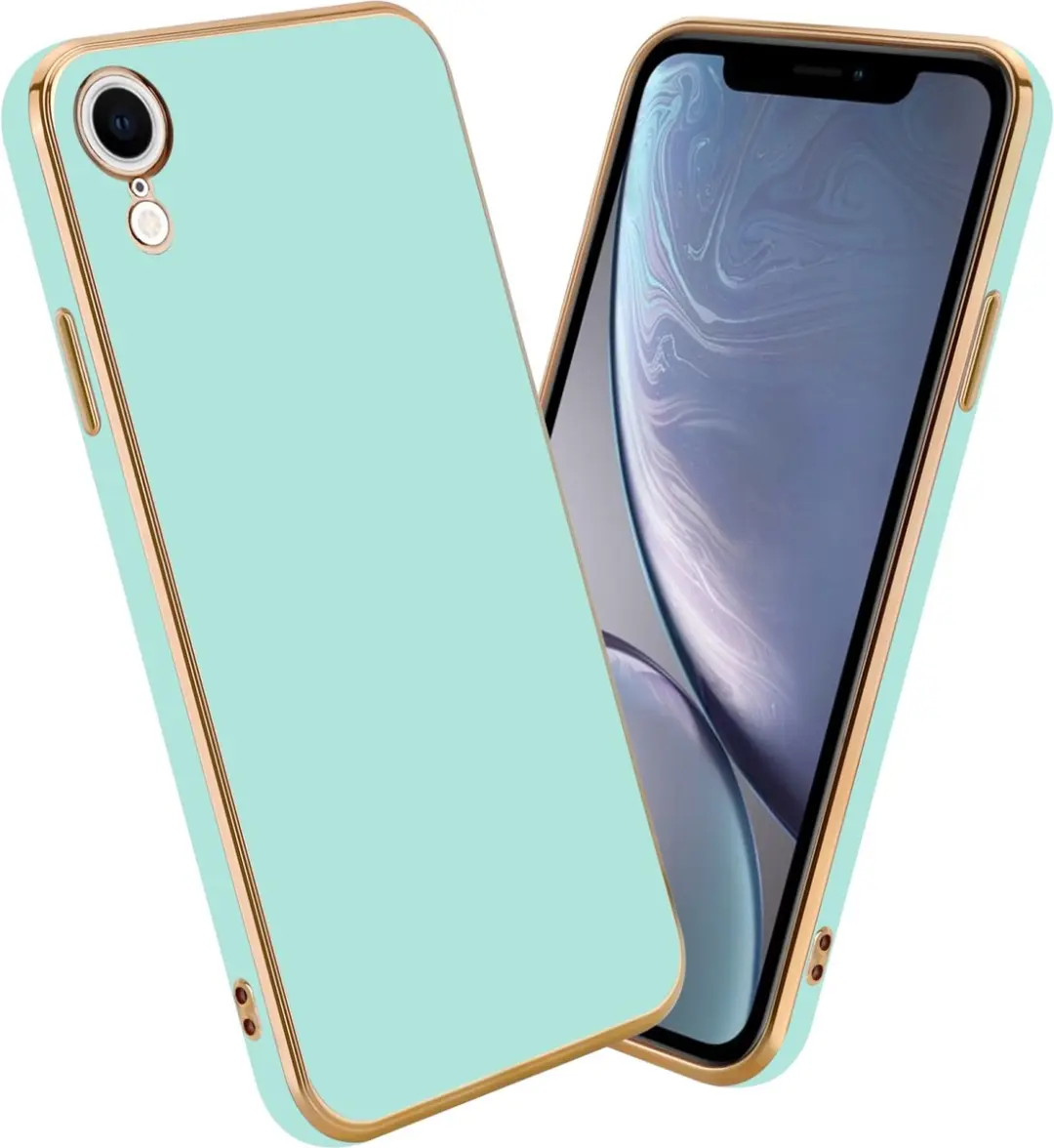 Cadorabo Hoesje geschikt voor Apple iPhone XR in Glossy Mintgroen