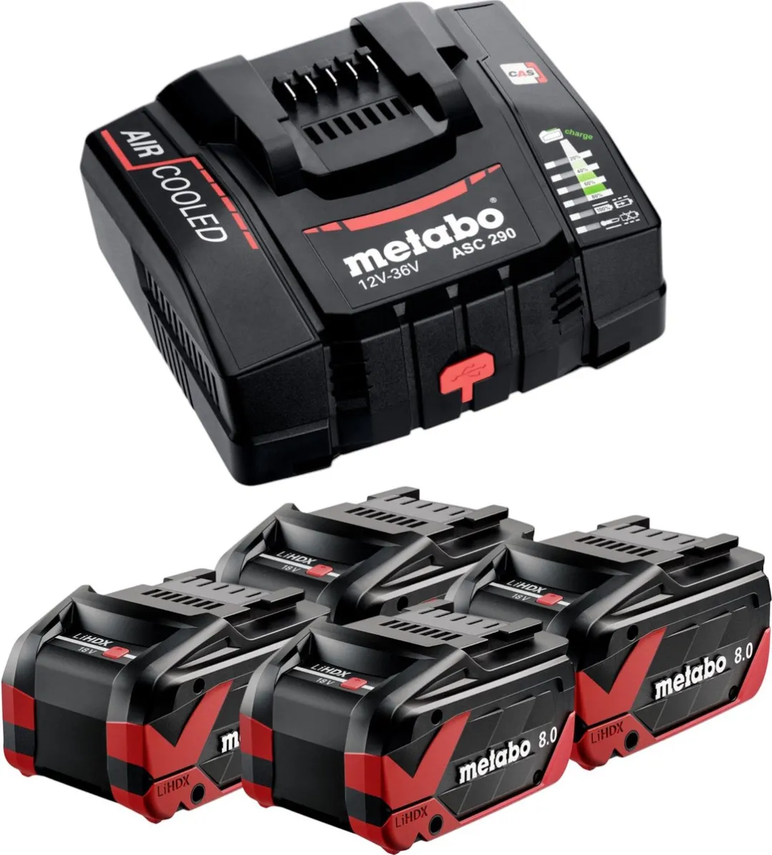 Metabo Basisset LiHDX 18V 8.0Ah