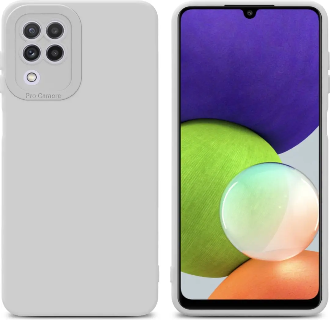 Cadorabo Hoesje geschikt voor Samsung Galaxy A22 4G in FLUID WIT
