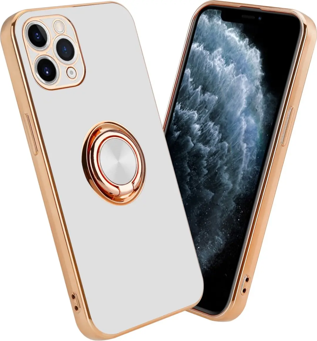 Cadorabo Hoesje geschikt voor Apple iPhone 11 PRO MAX in Glossy Wit