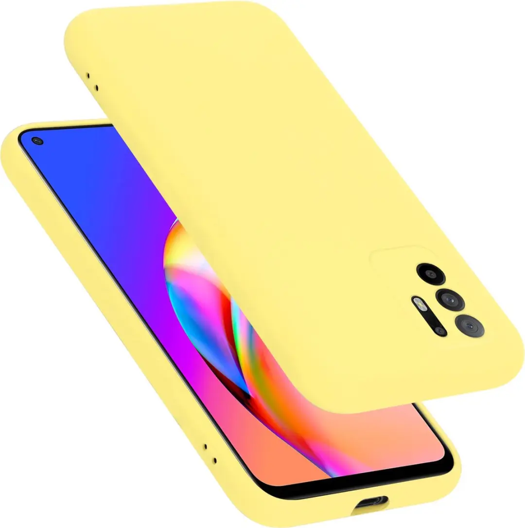 Cadorabo Hoesje geschikt voor Oppo A94 5G in LIQUID GEEL