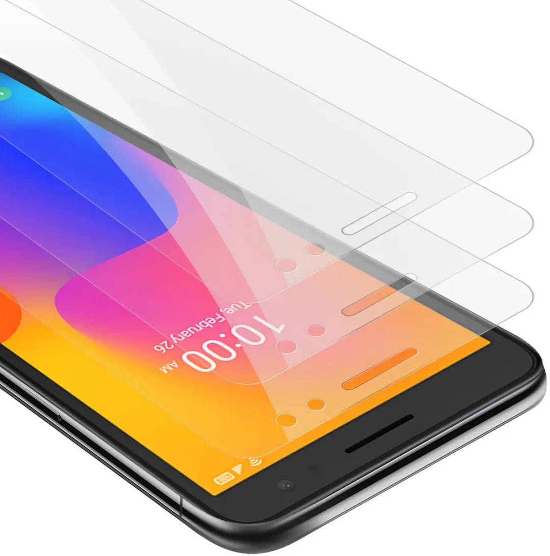 Cadorabo 3x Screenprotector geschikt voor Alcatel 1B 2022