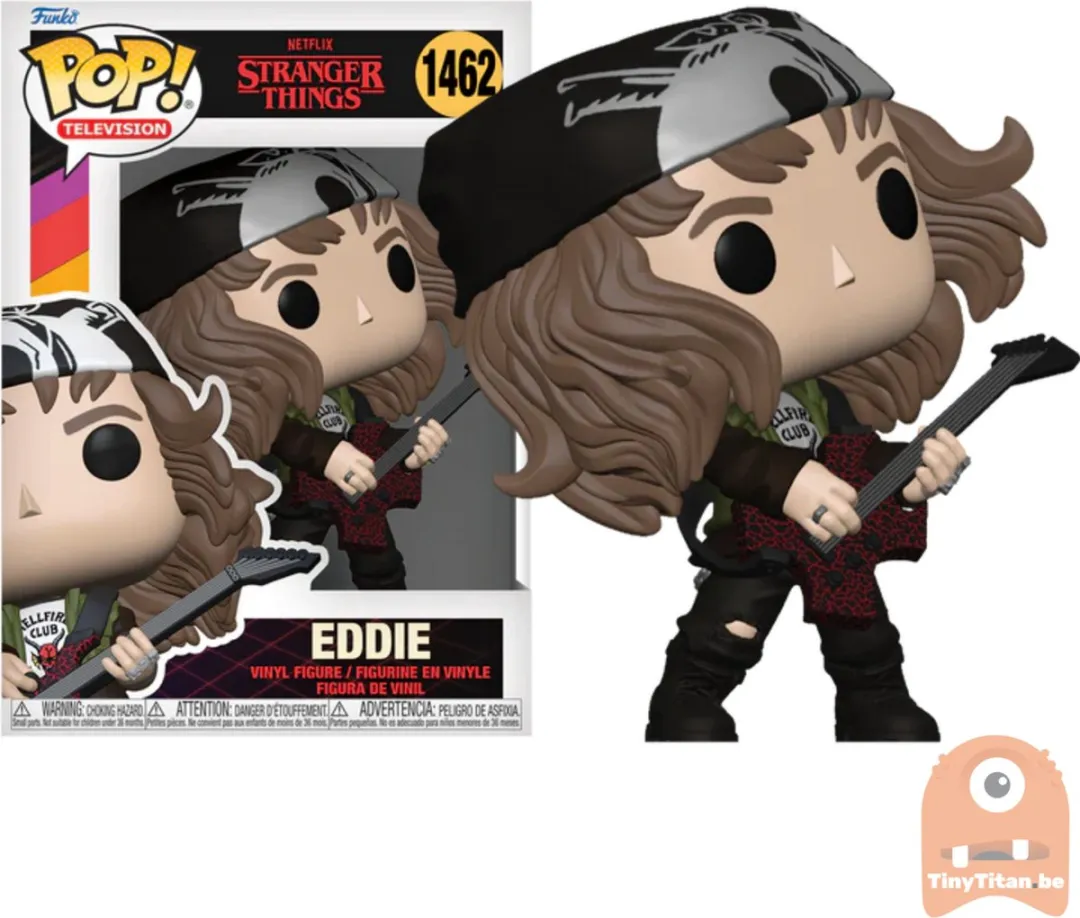 Funko Pop! Stranger Things Hunter Eddie met Gitaar - Multi - afbeelding 6 van 6