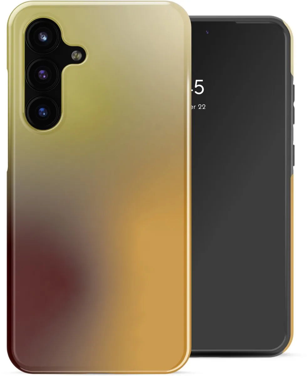 Selencia Hoesje Samsung Galaxy S25 FE Gradient Olive Dust