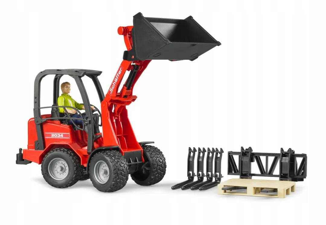 Bruder 2191 Shovel met Voorlader - Rood