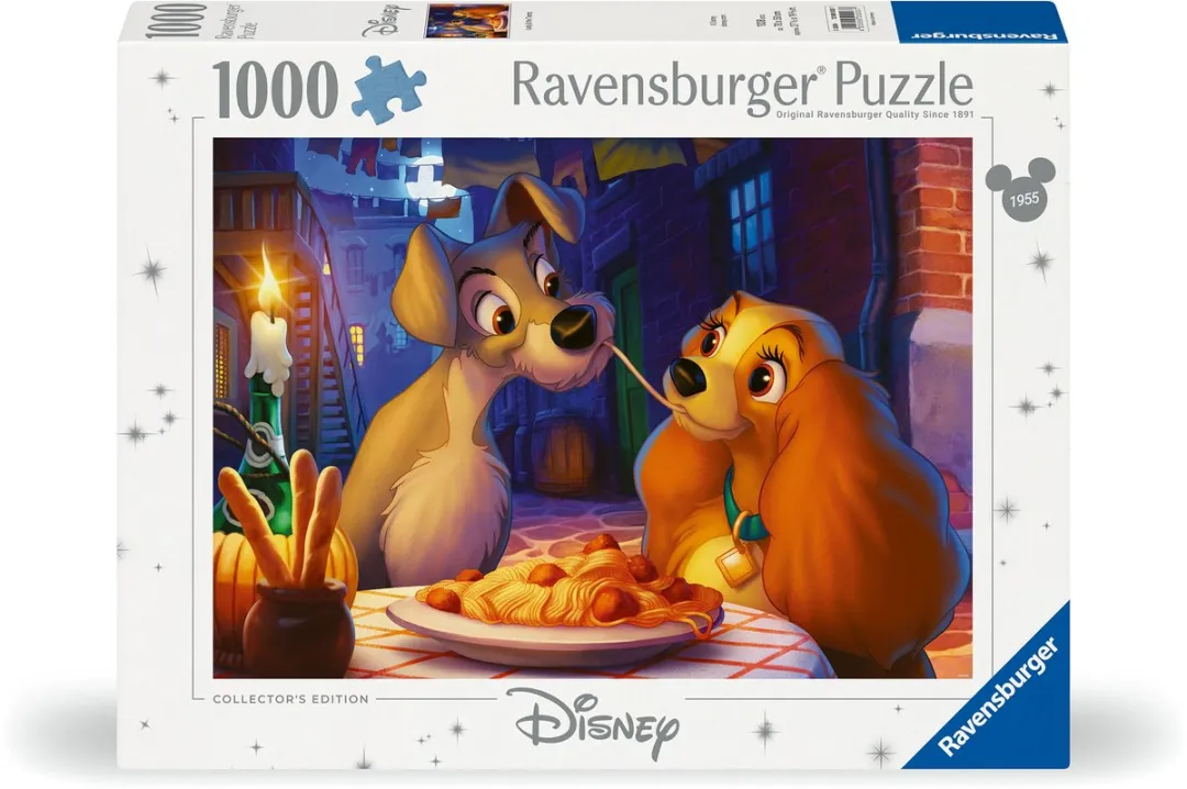 Ravensburger Disney Lady en de Vagebond Puzzel 1000 Stuks - Multicolor