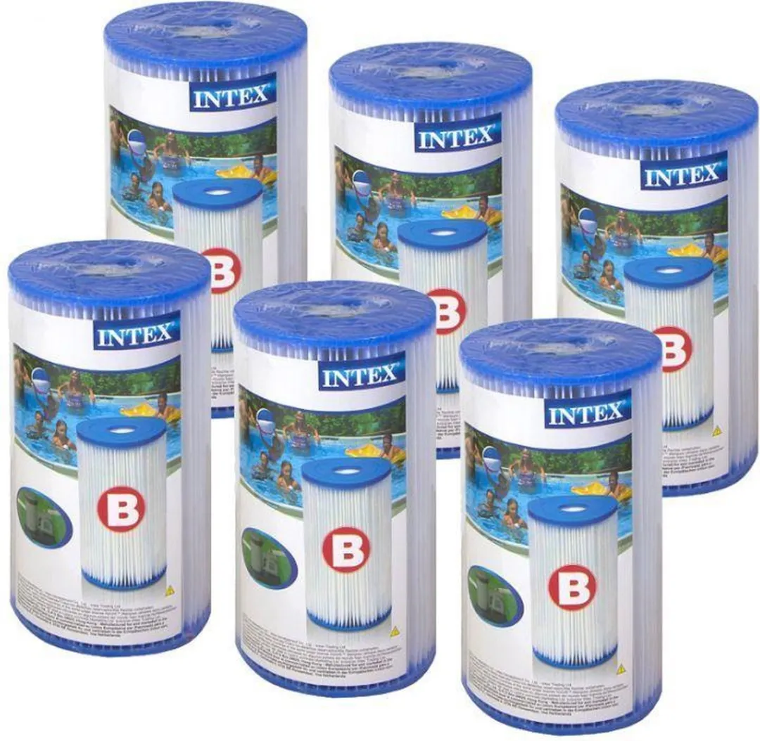 Intex Smart Pack Filtercartridge Type B 6 Stuks