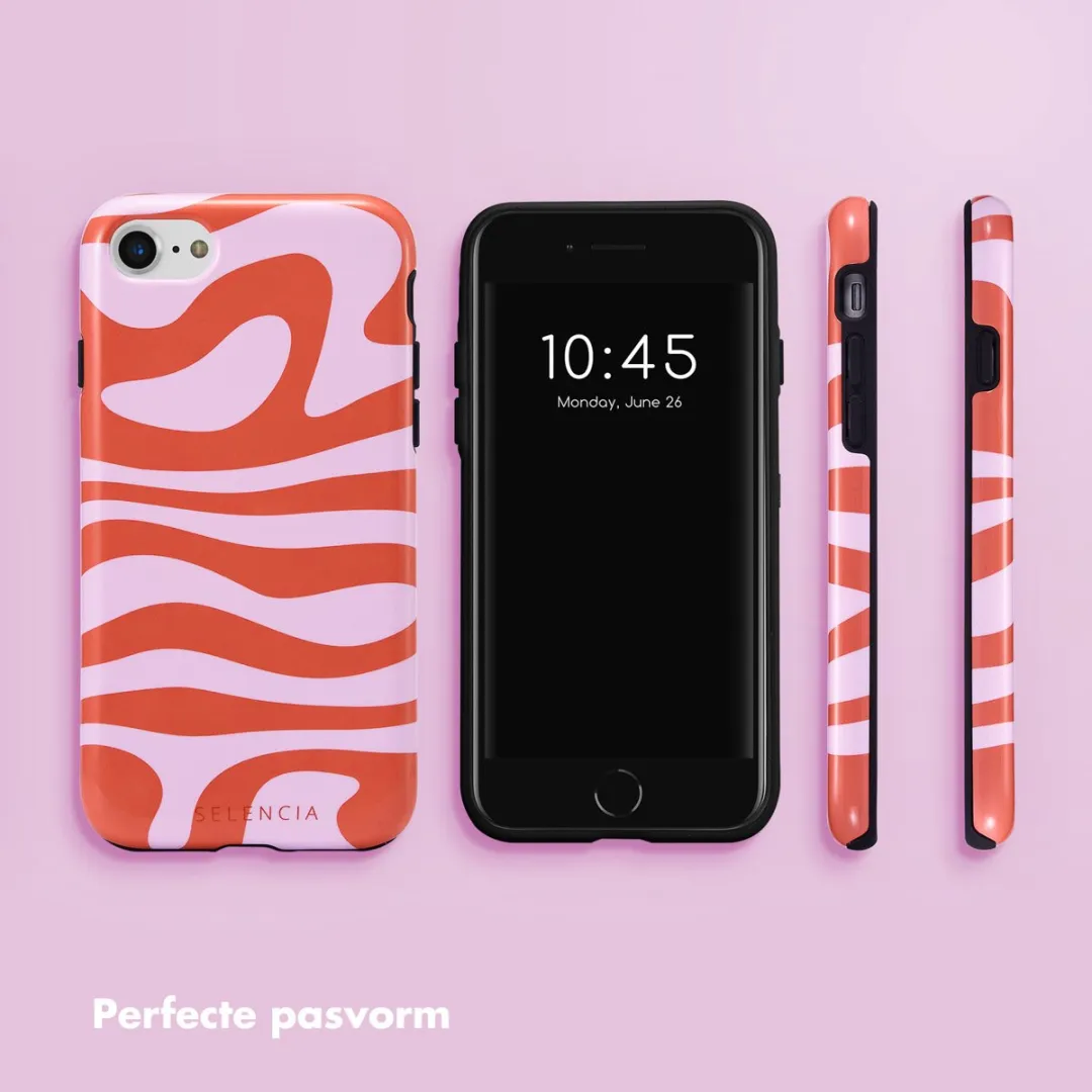 Selencia Hoesje iPhone SE/8/7/6s/6 - Dream Swirl Pink - afbeelding 6 van 6