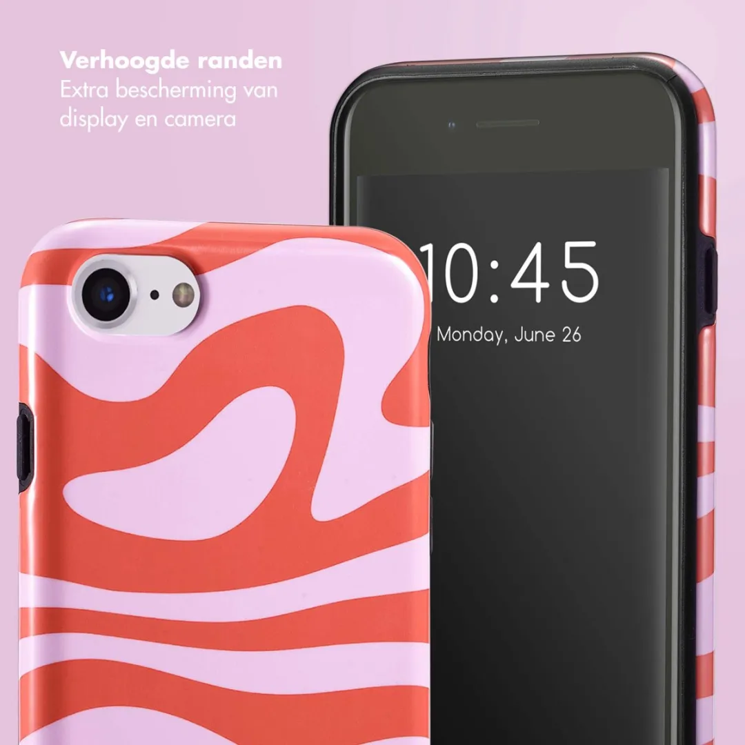 Selencia Hoesje iPhone SE/8/7/6s/6 - Dream Swirl Pink