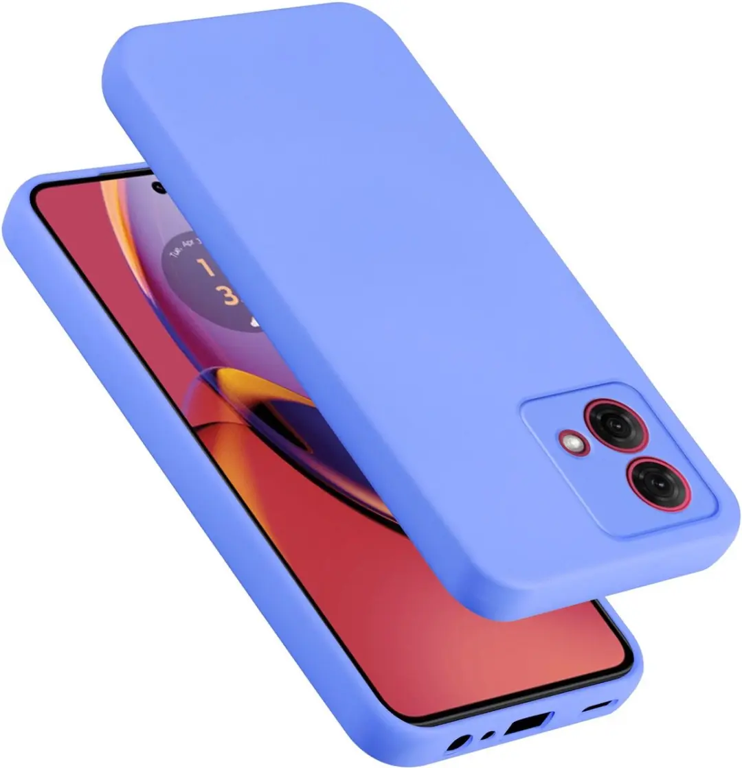 Cadorabo Hoesje geschikt voor Motorola Moto G84 in LIQUID LICHT PAARS