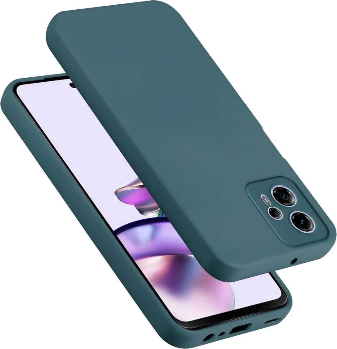 Cadorabo Hoesje geschikt voor Motorola Moto G13 / G23 in LIQUID GROEN - Beschermhoes gemaakt van flexibel TPU silicone Case Cover
