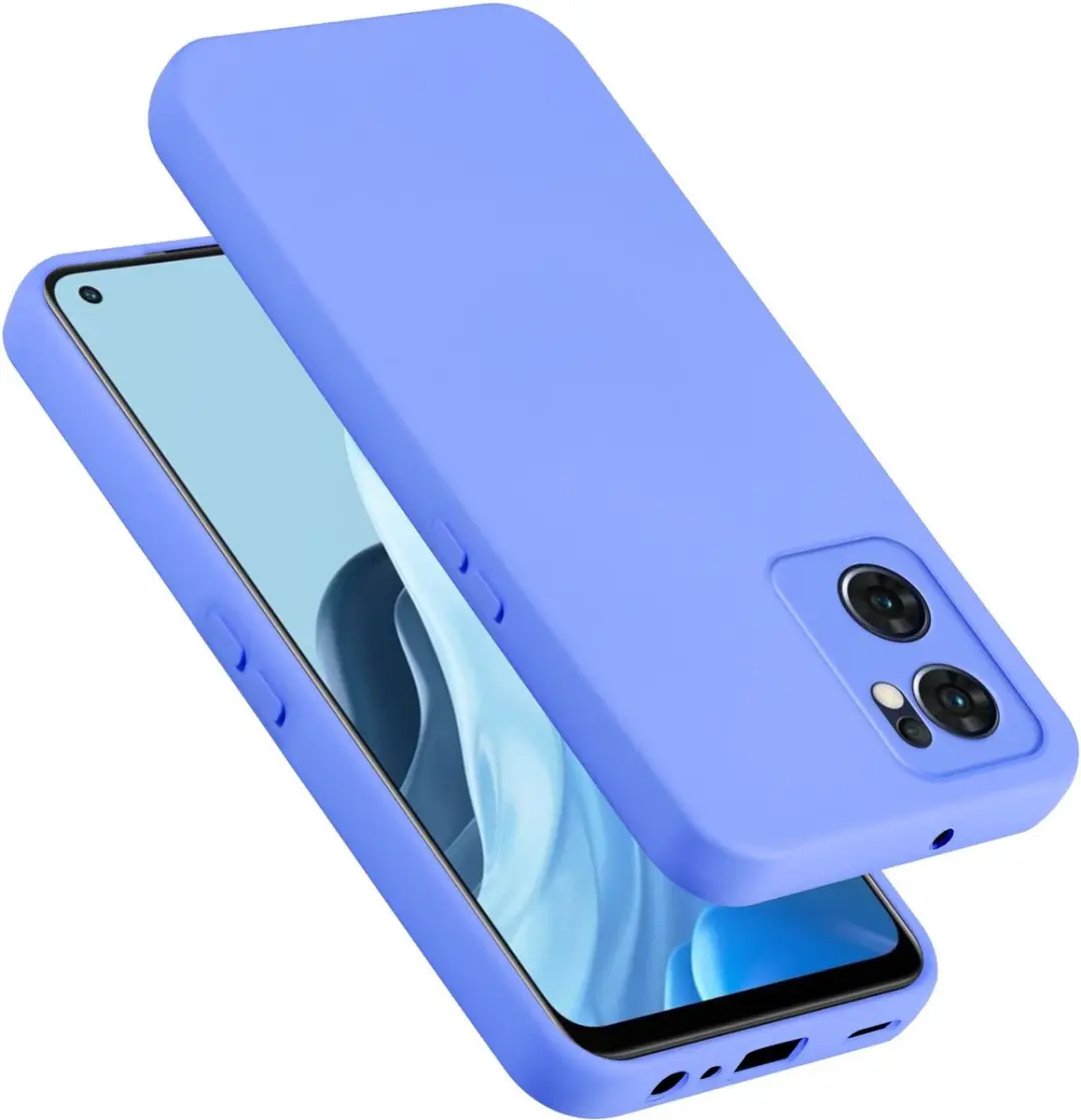 Cadorabo Hoesje geschikt voor OPPO Find X5 Lite in LIQUID LICHT PAARS - Beschermhoes gemaakt van flexibel TPU silicone Case Cover