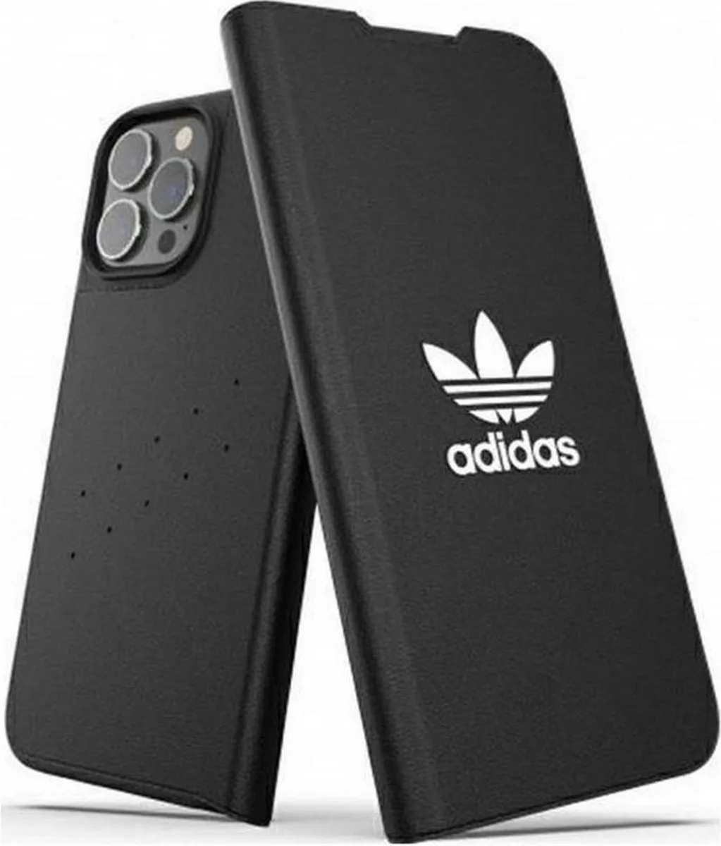 Adidas OR Trefoil Book Case iPhone 13 Pro Max - Zwart