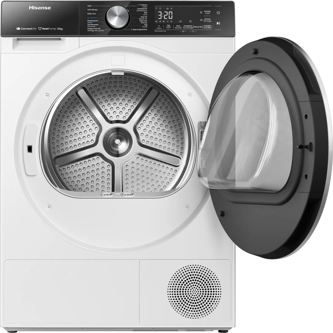 Hisense 5S DH5S102BW Warmtepompdroger 10kg - Wit - afbeelding 6 van 6