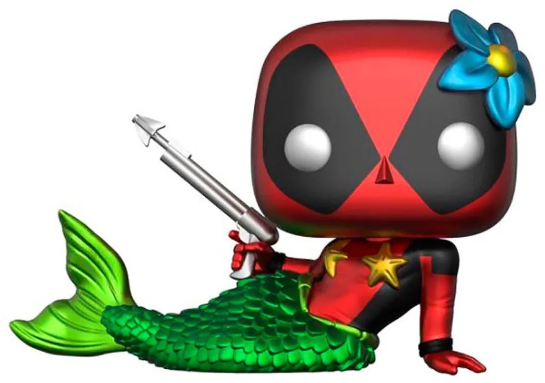 Funko Pop! Marvel Deadpool: Set Figure and Tee - Deadpool Mermaid Exclusive Maat S FUNKO
