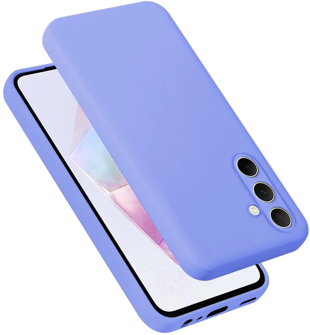 Cadorabo Hoesje geschikt voor Samsung Galaxy M35 in LIQUID LICHT PAARS