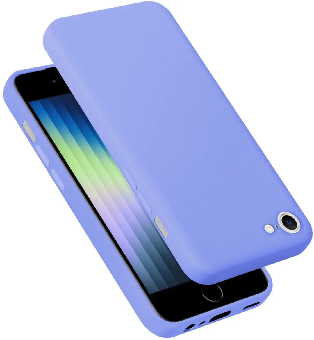 Cadorabo Hoesje geschikt voor iPhone SE4 in LIQUID LICHT PAARS