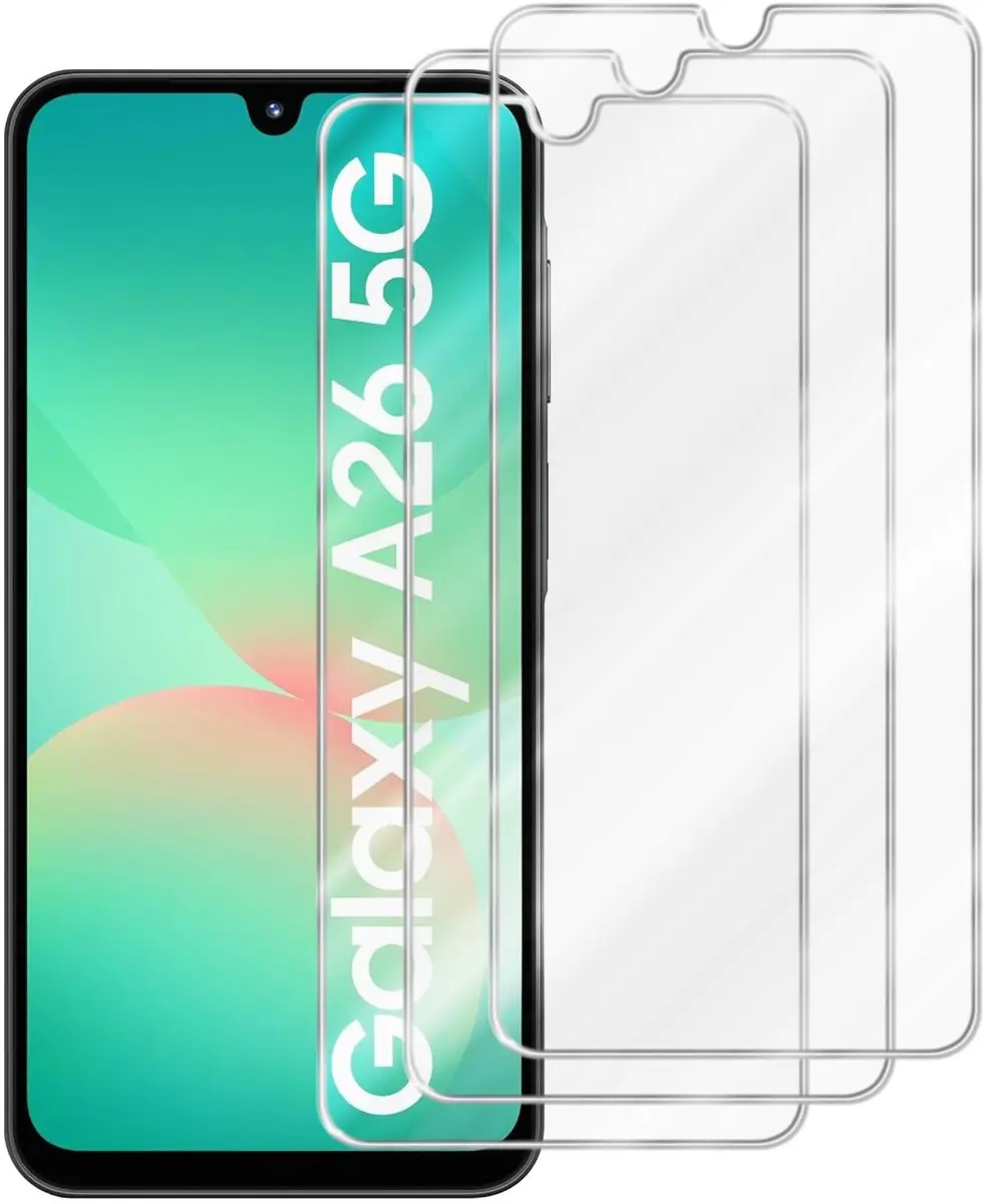 Cadorabo 3x Screenprotector geschikt voor Samsung Galaxy A26