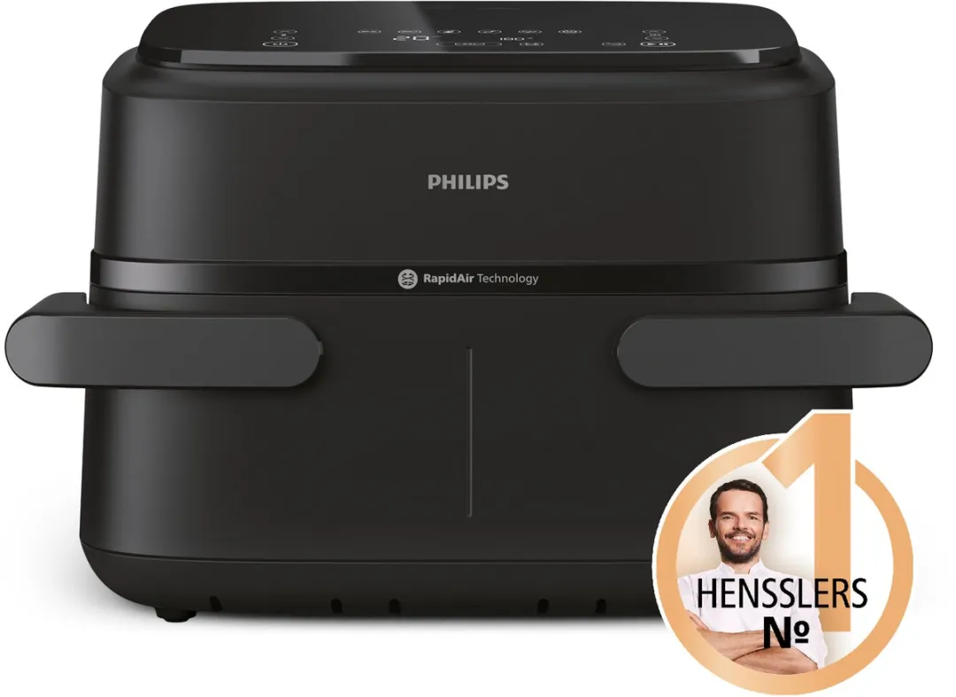 Philips Airfryer 1000 Series Dual Basket 2450W - Zwart