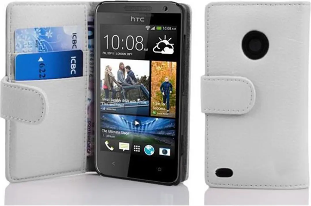 Cadorabo Hoesje geschikt voor HTC Desire 300 in MAGNESIUM WIT