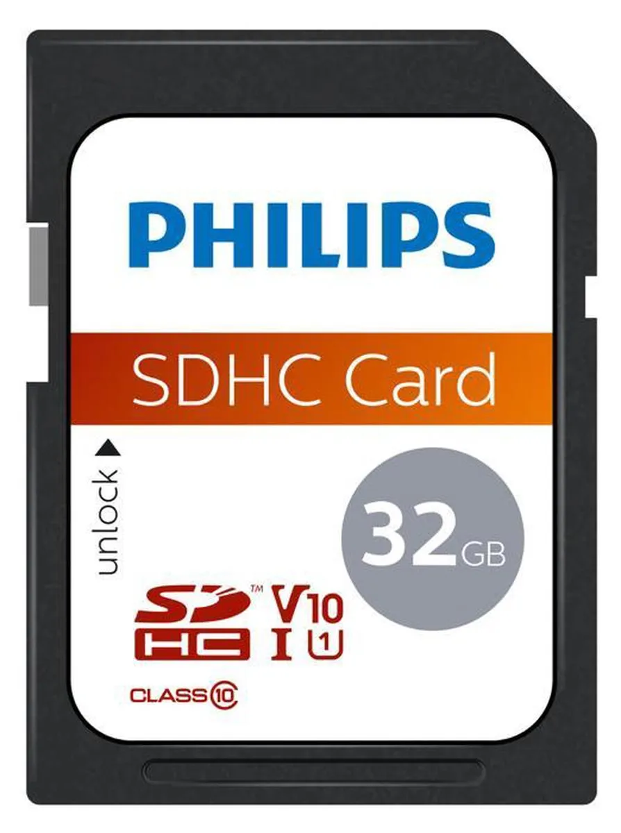 Philips FM32SD45B SDHC Kaart 32GB Class 10