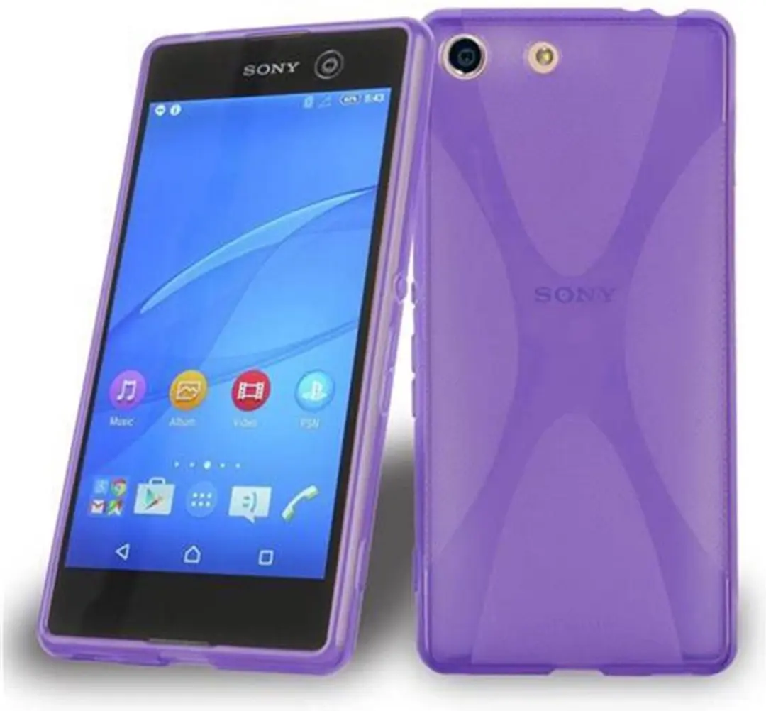 Cadorabo Hoesje geschikt voor Sony Xperia M5 in LILA VIOLET