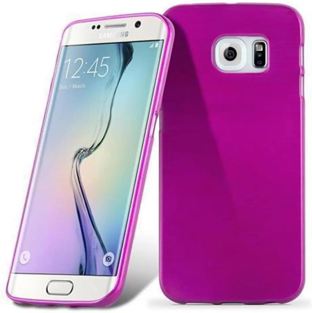 Cadorabo Hoesje geschikt voor Samsung Galaxy S6 EDGE in ROZE