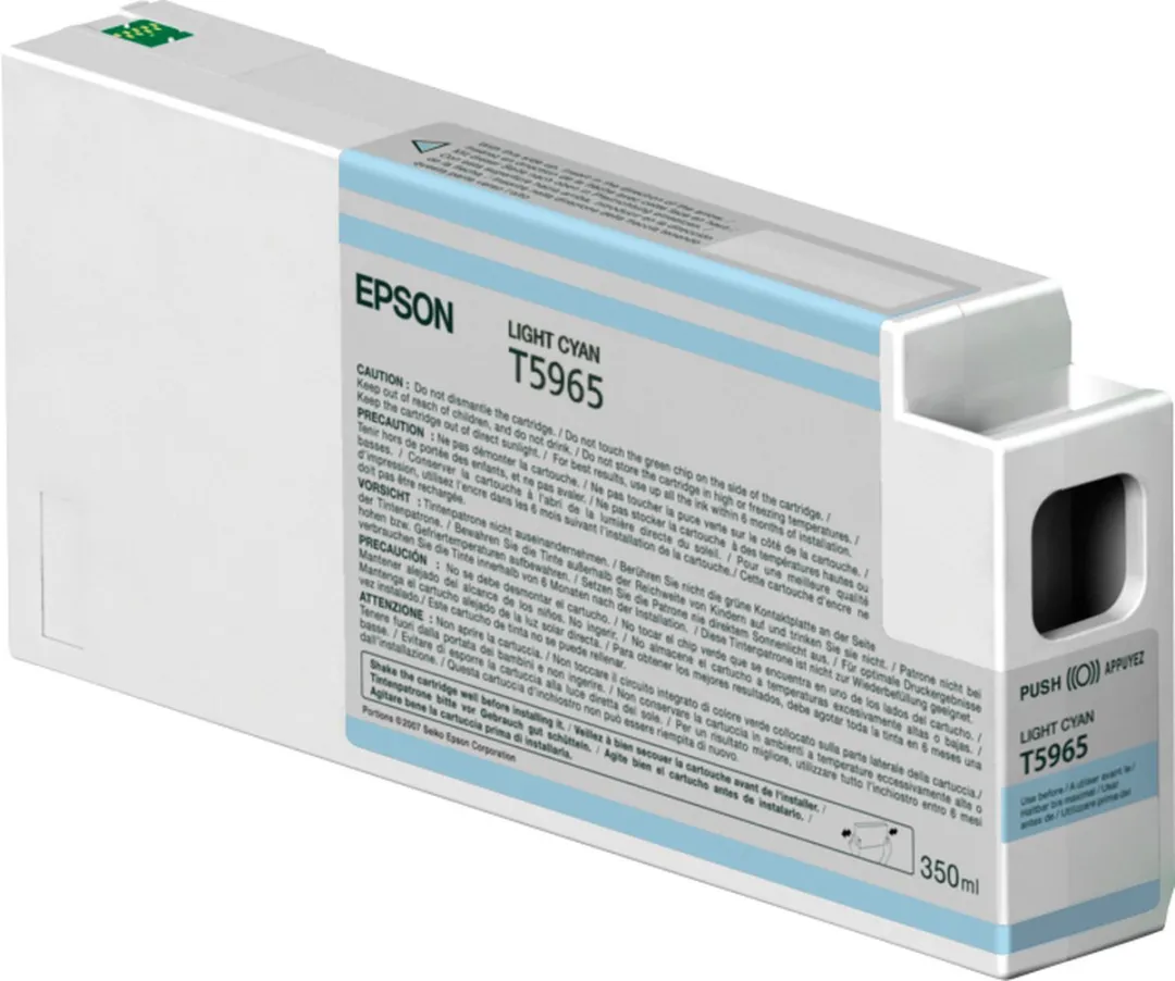 Epson UltraChrome HDR T596500 Inktpatroon - 350ml Licht Cyaan