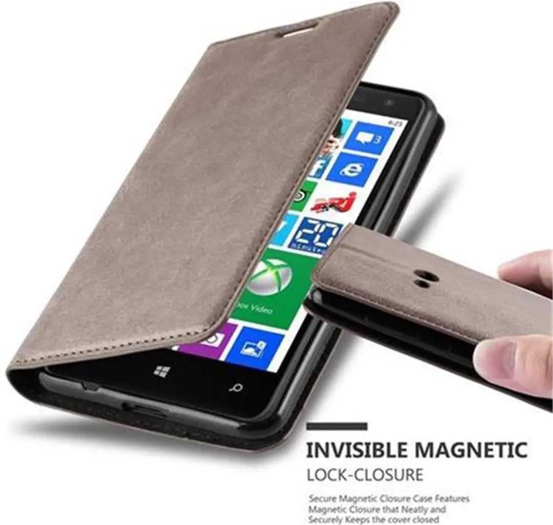 Cadorabo Hoesje geschikt voor Nokia Lumia 625 in KOFFIE BRUIN