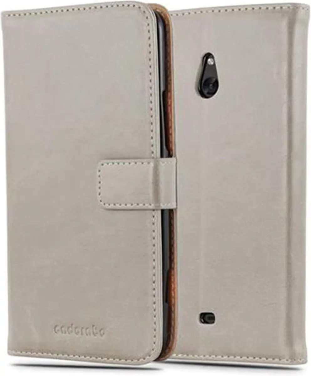 Cadorabo Hoesje geschikt voor Nokia Lumia 1320 in CAPPUCCINO BRUIN
