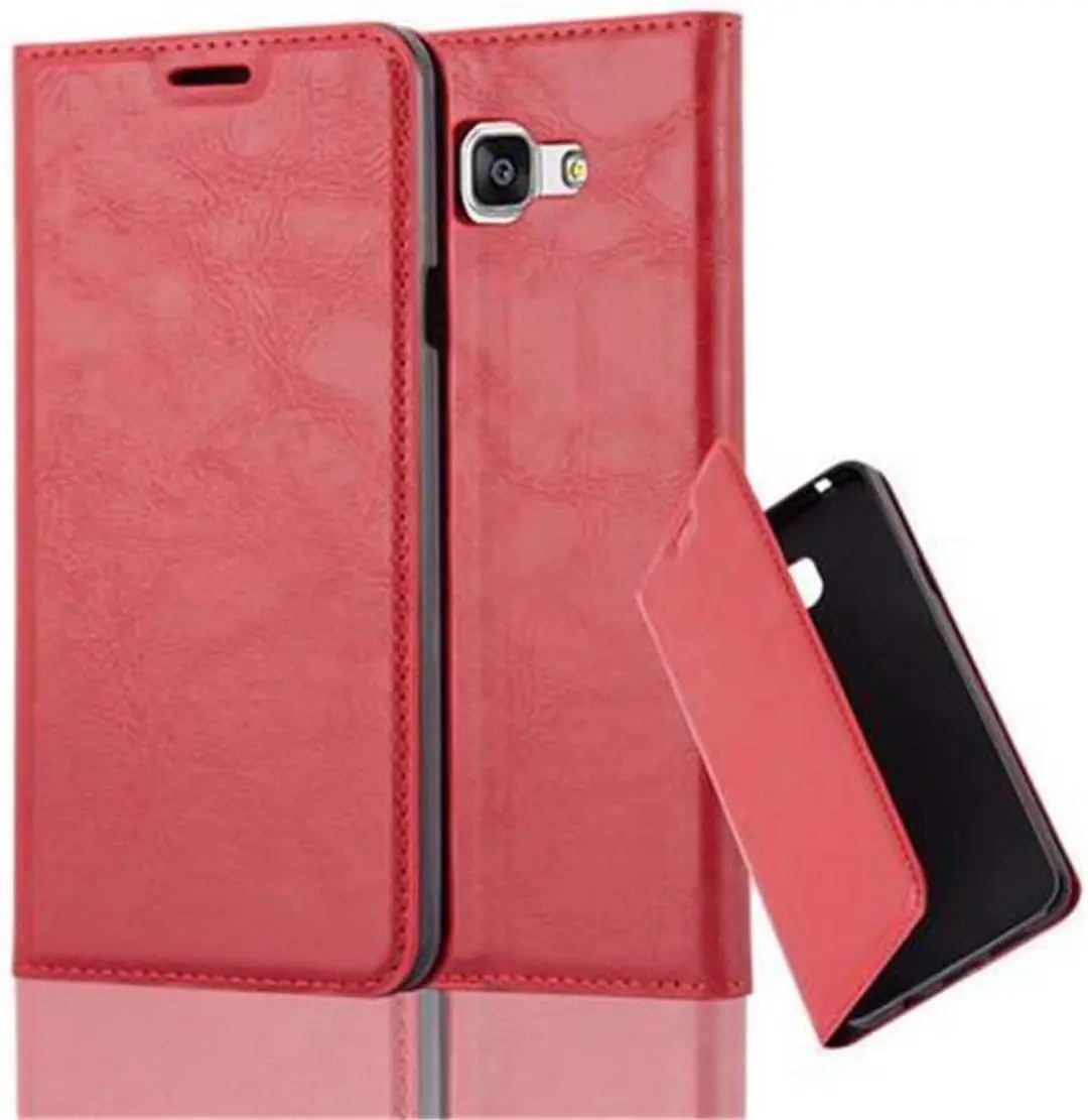 Cadorabo Hoesje geschikt voor Samsung Galaxy A7 2016 in APPEL ROOD
