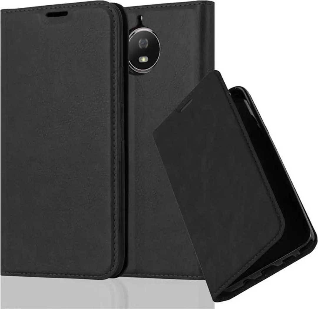 Cadorabo Hoesje geschikt voor Motorola MOTO G5S in ZWARTE NACHT