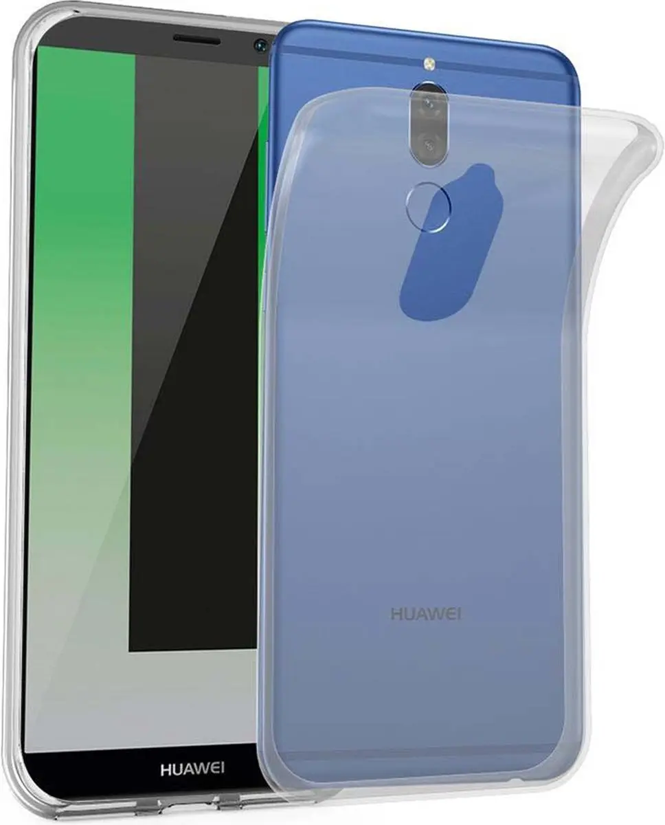 Cadorabo Hoesje geschikt voor Huawei MATE 10 LITE in VOLLEDIG TRANSPARANT - Beschermhoes gemaakt van flexibel TPU Silicone Case Cover