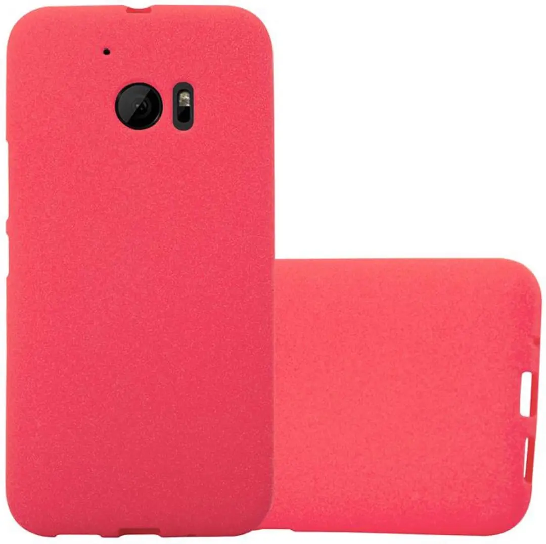 Cadorabo Hoesje geschikt voor HTC ONE M10 in FROST ROOD