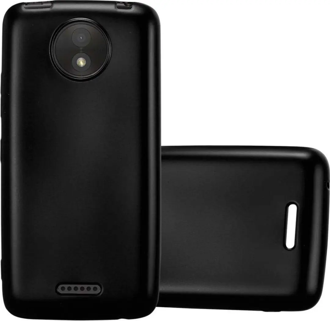 Cadorabo Hoesje geschikt voor Motorola MOTO C PLUS in METALLIC ZWART