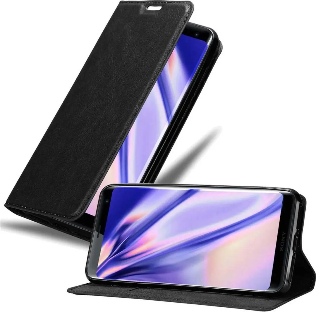 Cadorabo Hoesje geschikt voor Sony Xperia XZ3 in ZWARTE NACHT