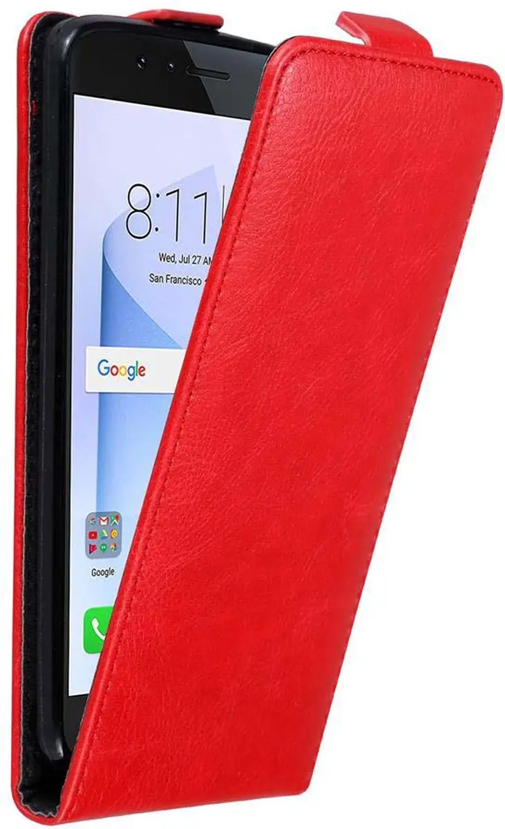 Cadorabo Hoesje geschikt voor Honor 8 / 8 PREMIUM in APPEL ROOD