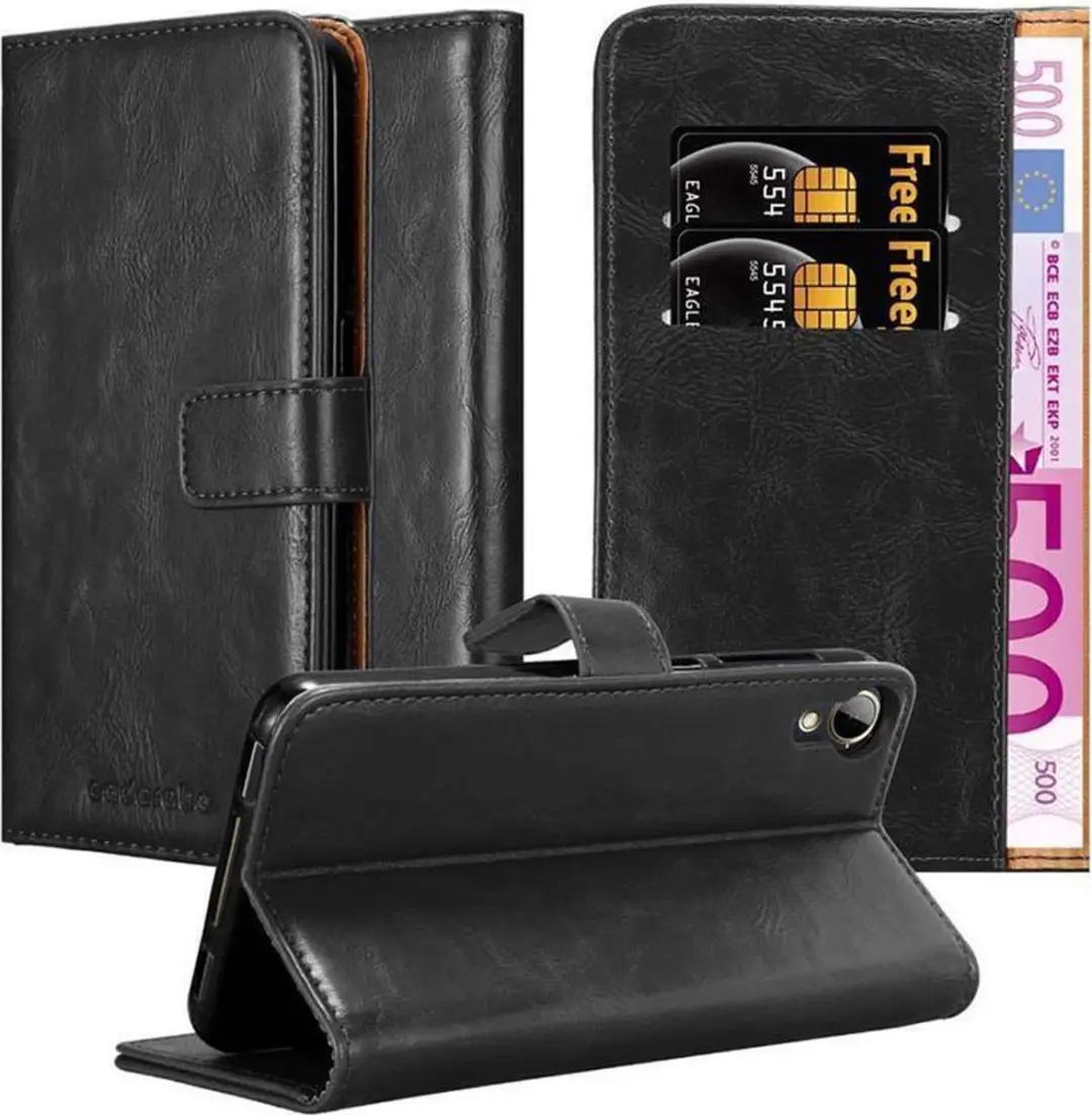Cadorabo Hoesje geschikt voor HTC Desire 10 LIFESTYLE / Desire 825 in ZWART GRAF
