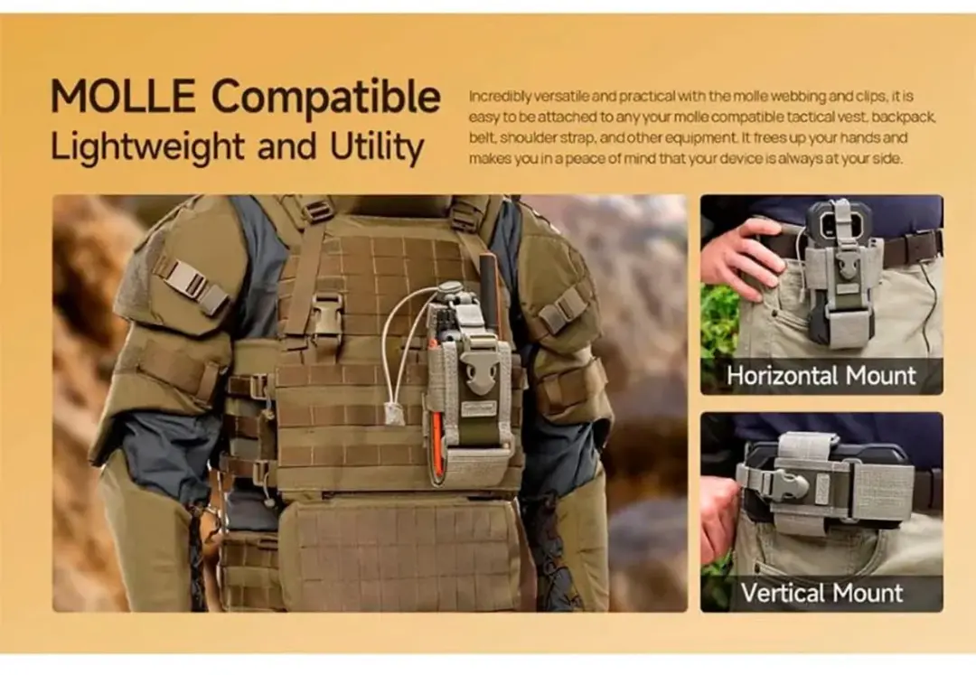 Ulefone Armor Molle Holster Smartphonehouder - Universeel - afbeelding 6 van 6