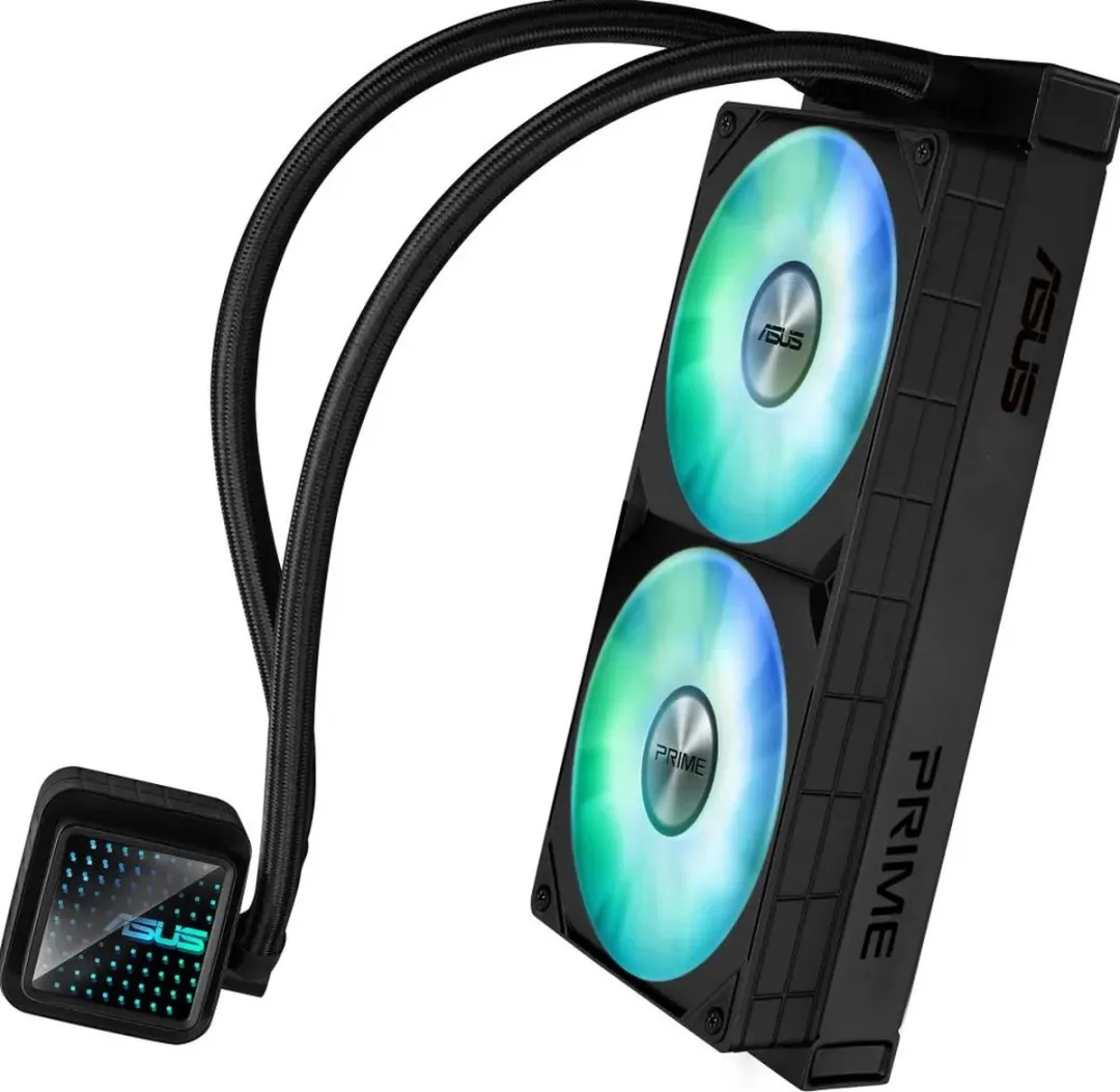 ASUS PRIME LC 240 ARGB Vloeistofkoeler - 240mm - 2 Ventilatoren - Zwart