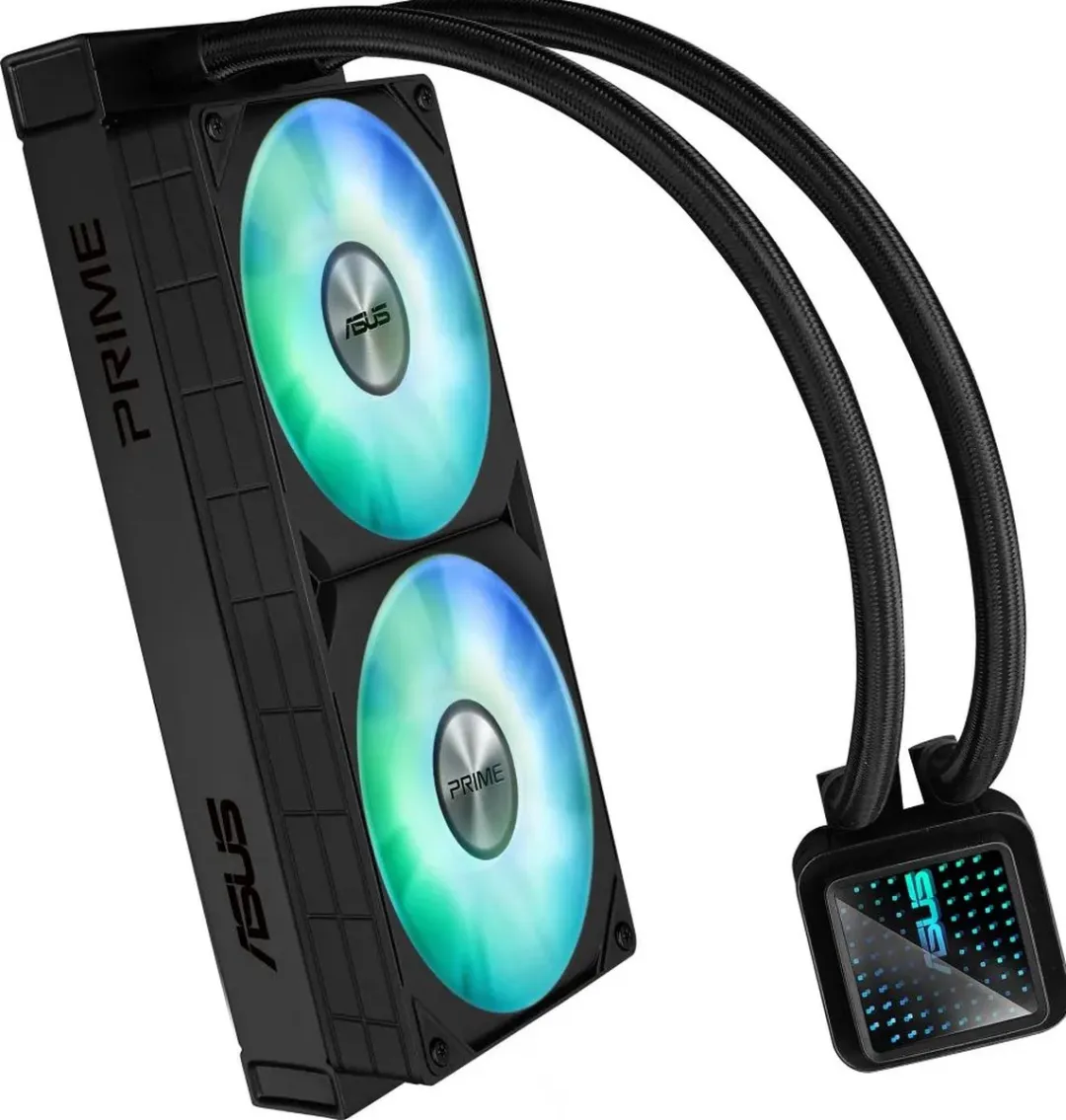 ASUS PRIME LC 240 ARGB Vloeistofkoeler - 240mm - 2 Ventilatoren - Zwart